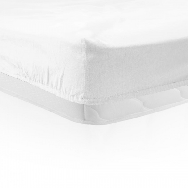 Cearceaf pat cu elastic 140 X 200 cm, alb